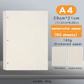 Transparent A4 Folder 3 Ring Binder with Buckle Closure Matte PP File Folder Document Organizer for School Office Stationery