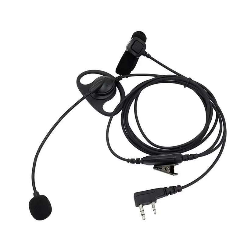 BAOFENG UV-5R Walkie Talkie Headset with Mic PTT 2 Pin Earphone Noise Reduction Stretchable For UV-21 PRO Quansheng K5 K6