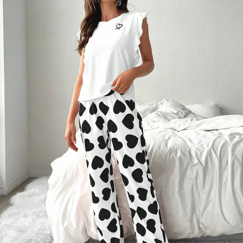 Summer Pajamas Set Women Trousers Pijama Sleepwear Woman | SAMAG