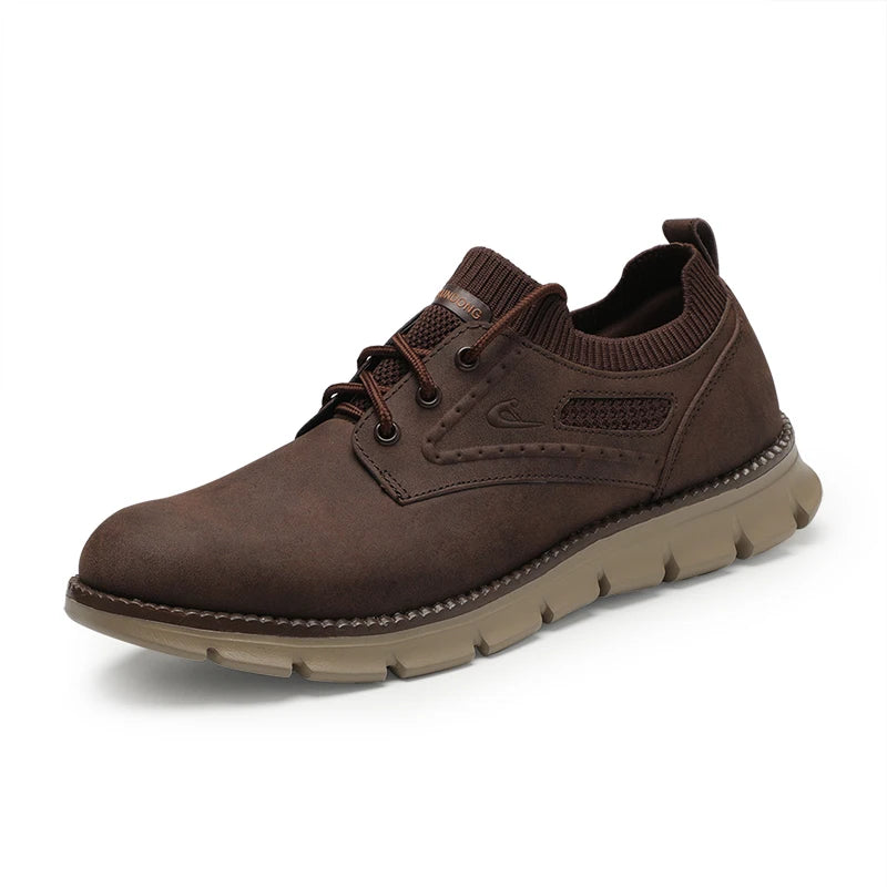 Men's British Style Oxfords Leather Casual Shoes Spring Autumn Retro Fashion Big Size 48 49 Comfortable Gentleman's Footwear