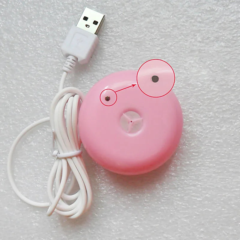 Hot Mini USB Air Humidifier Donuts Purifier Aroma Diffuser Steam For Office Home