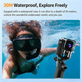ANSVICAM 5K Mini Action Camera 4K60FPS Thumb Sports Camera with EIS Stabilization Dual Touch Screens Waterproof Magnetic Bodycam