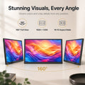 LESOWN 8.9 Inch IPS Monitor Plug and Play HDTV Screen for PC Desktop Gaming Second Display Panel Driver-free Easy Setup