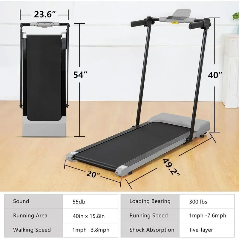 Compact Electric Treadmill for Home Office, 300lbs | SAMAG