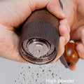 HiBREW Manual Coffee Grinder Aluminum Conical Burr Capacity 22g Hand Coffee Grinder with 11 Levels Adjustable Setting Pour Over
