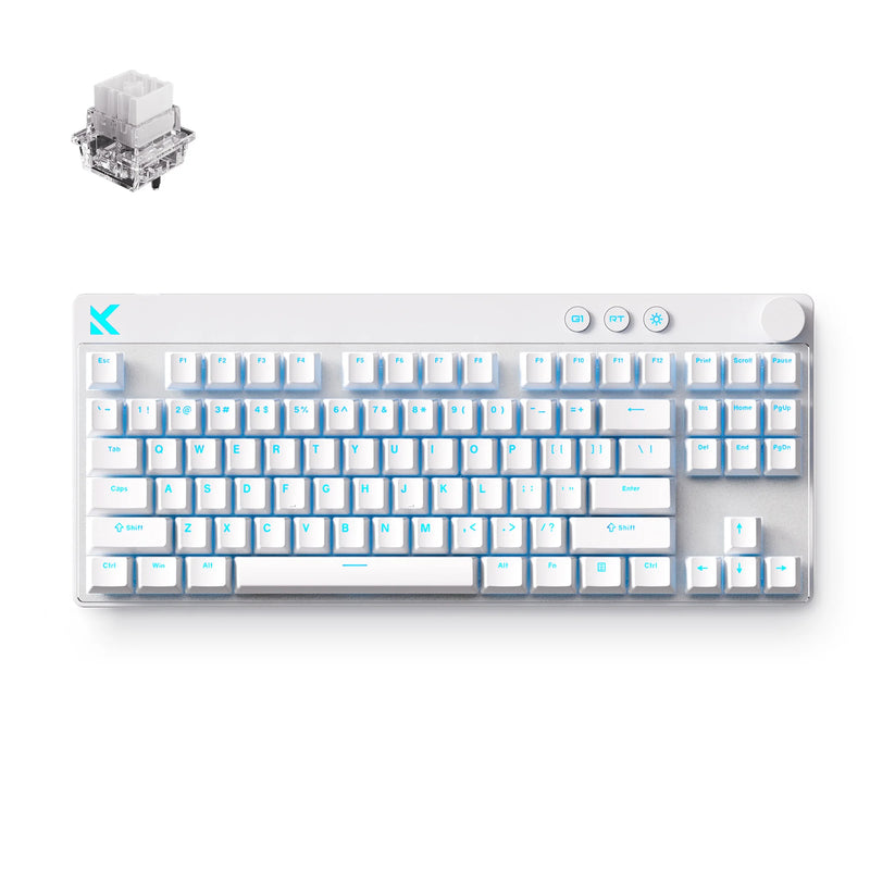 MCHOSE Mix 87 Magnetic Switch Gaming Keyboard Hall Effect 0.08ms Ultra-Low Latency 0.001mm Precision Office Wired Keyboard