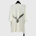 HKSH Spring Summer New Men's RO Style Round Collar Printed T-shirt Oversized Chic Cotton Chic Top American Loose Y2K Tees HK4638