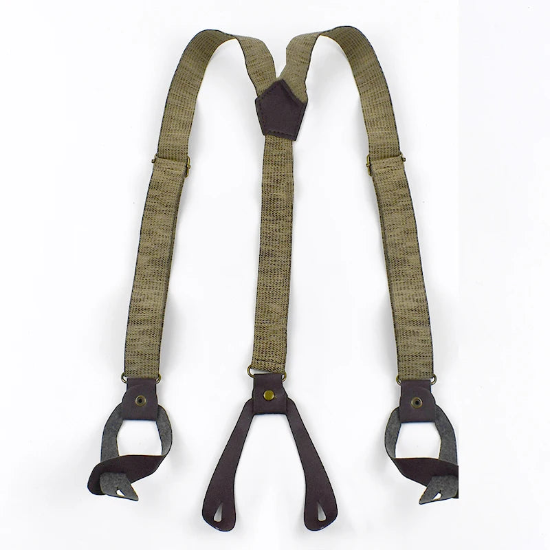 1Pc 2.5*115cm Adults Men's Suspenders Pants Y-Shaped Braces Adjust Elastic Anti-Slip Strap DIY Male Fashion Belts and Suspender