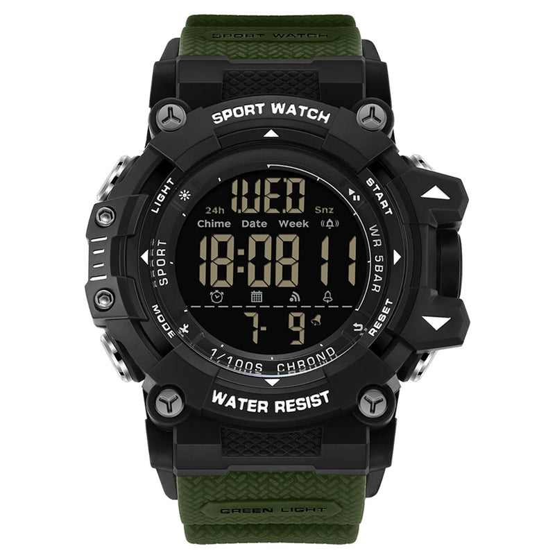 SANDA Fashion New Men Watch LED Digital Waterproof Clock Military Sports Multifunction Chronograph - Visuel 7 | SAMAG