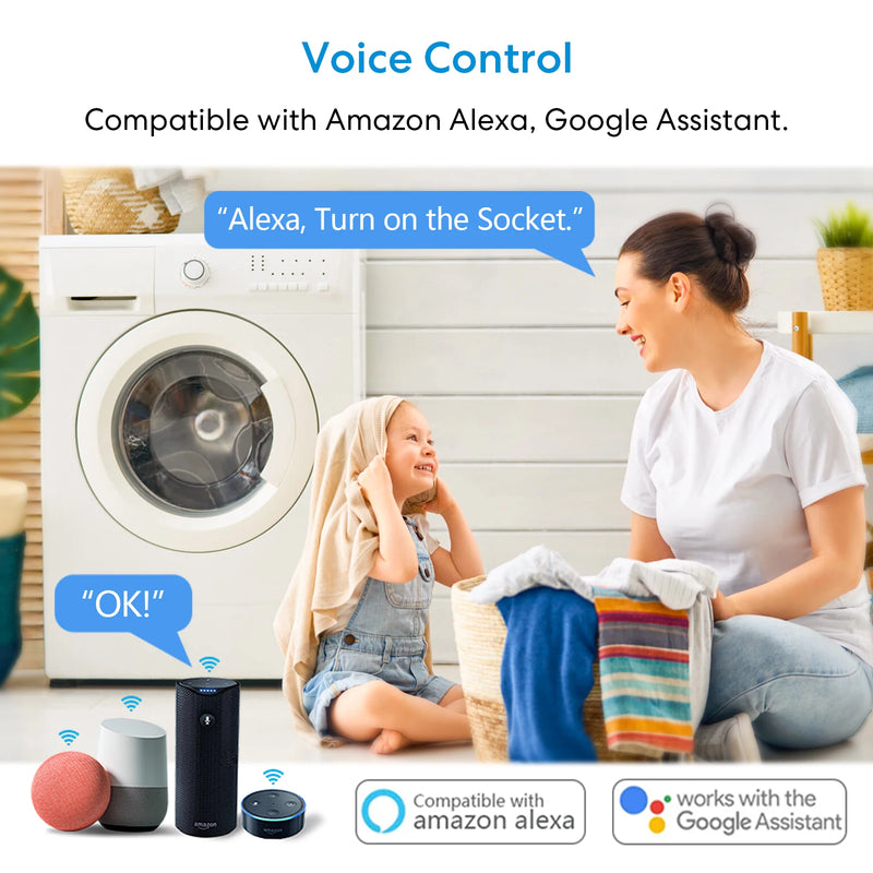 LoraTap Wifi Socket Israel Plug Outlet 16A Energy Consumption Monitoring Tuya Smart Life App Remote Control Home Assistant Alexa