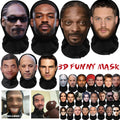 Realistic 3D Mask Full Face for Women Man Cosplay Accessories Mascaras Halloween Masquerade Mesh Headgear