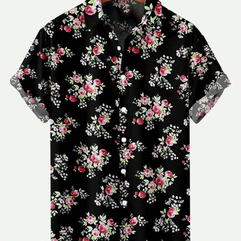 Men'S Floral Printed Casual Shirt Daily Wear 3D Printing | SAMAG