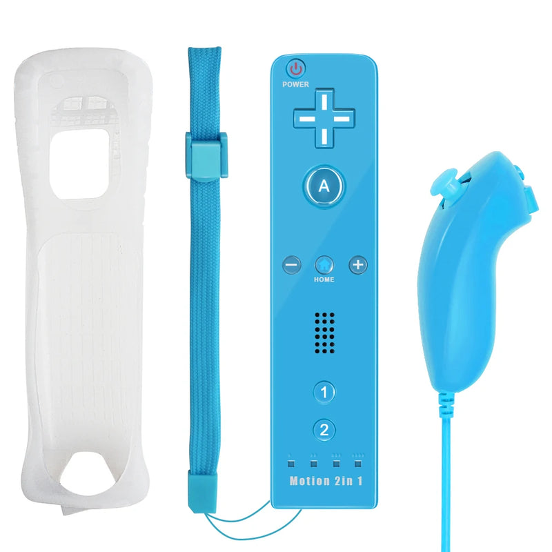 Controllers For Nintendo Wii 2 In 1 Left Right Controller Optional Motion Plus Set Game Remote Control Joystick Wireless Gamepad