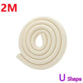 2M Baby Safety Soft Anti-Collision Foam Strip Home Table Corner Protector Tape Table Edge Protector for Baby Protection Products