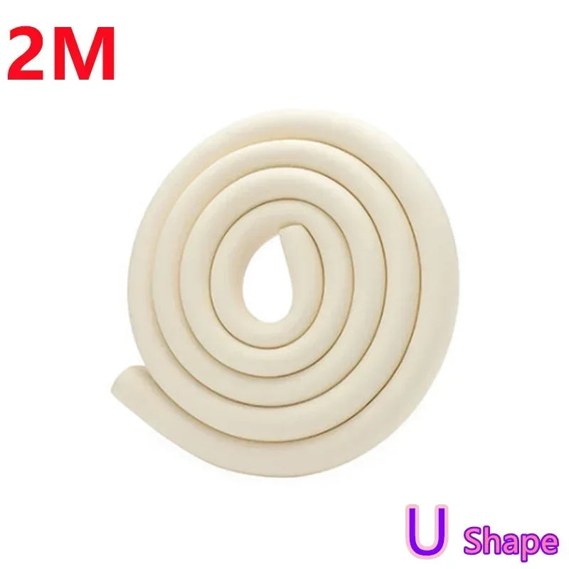 2M Baby Safety Soft Anti-Collision Foam Strip Home Table Corner Protector Tape Table Edge Protector for Baby Protection Products