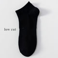 6 Pairs Plus Size EUR45-50 Men Socks Cotton Ankle Black | SAMAG