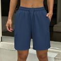 Women's Casual Cargo Shorts High Waist Drawstring Athletic Shorts with Multi-Pockets Loose Fit Shorts for Daily Wear Hiking