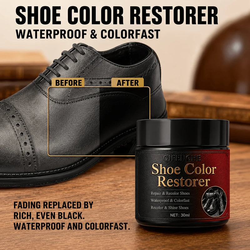 Shoe Leather Scratch Remover & Color Restorer, Waterproof Recolor Balm, for Dress Shoes & Leather Boots
