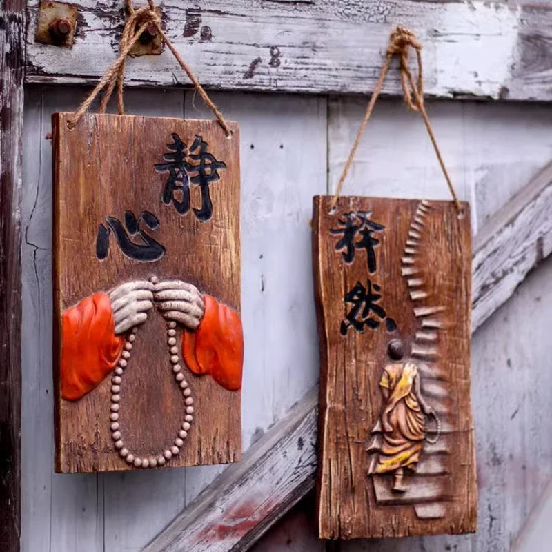 Zen Hanging Decorations Garden Background Arrangement Ornaments Courtyard Tea Room Wall Stickers Homestay Entrance Wall Decor