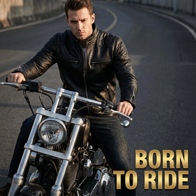 Genuine Full Real Leather Jacket Men Short Slim Fit Stand | SAMAG