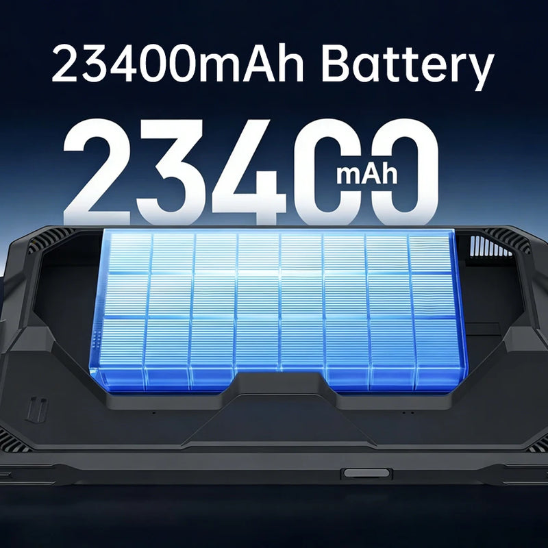 8849 Tank Pad Ultra Unihertz Rugged Tablet with Projector 260 Lumens 1080P 23400mAh 5G Android15 Wifi 6 32+512GB Dimensity 8200