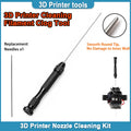 Clog Poke 3D Printer Accessories Φ1.6mm Cleaning Needle Tool for Any 1.75mm Nozzles, 3D Printer Nozzle Cleaning Removable Needle
