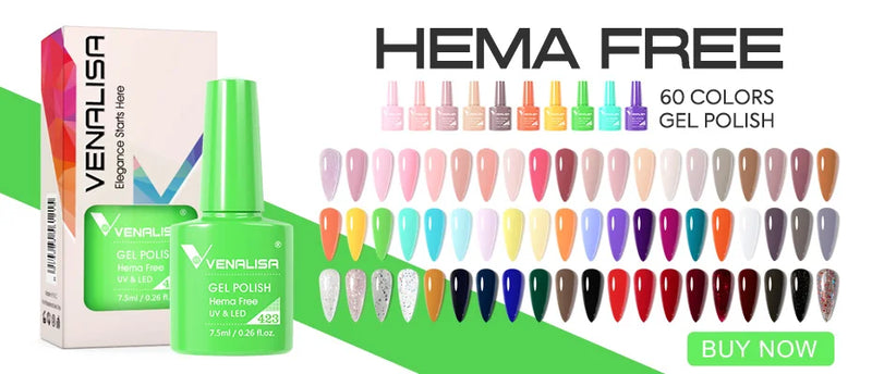 VENALISA VIP4 Kit Nail Gel Polish TPO FREE Full Coverage 36/60 Color Gel Pigment Professional Nail Art Long-lasting Gel Varnish