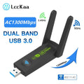 2.4GHz+5GHz Dual Band USB Wifi Adapter 1300Mbps Wireless Network Card With Antenna Dongle | SAMAG