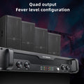 Gooermi DAN415 1500W Professional Power Amplifier 2/4 Channel Audio Amp 110V/220V DJ Stage KTV PA Sound System