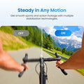 Xtra Edge Action Camera 1/1.3" Sensor, 16m No-Case Waterproof (55m with case), IP68, Dual Touchscreen, 4K 120fps, 240fps Slow Motion, MotionMaster+ Stabilization, 1900mAh Cold-Resistant Battery, -20°C Operation, 512GB Max