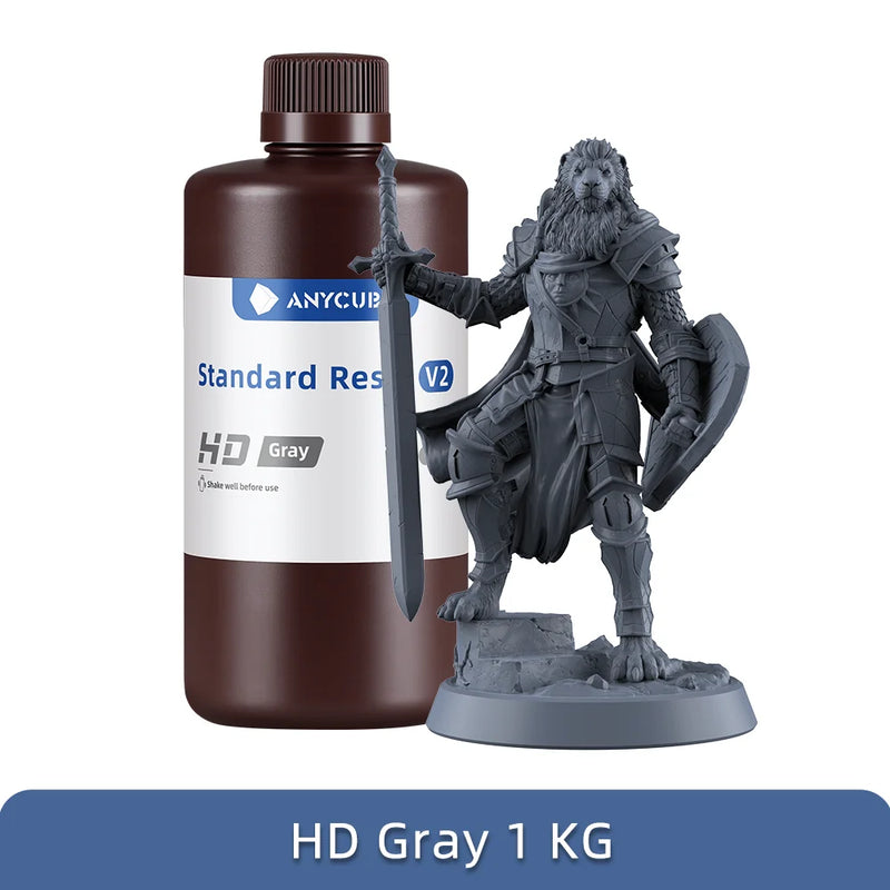 ANYCUBIC 405nm UV Standard Resin / Standard Resin V2 For LCD 3D Printer Photon Mono M7 3D Printing Resin UV Sensitive Resin 1kg