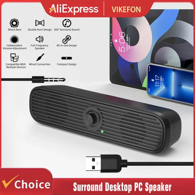 VIKEFON Surround Desktop PC Speaker Home Stereo 3.5Aux | SAMAG
