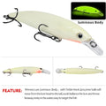 Bait Minnow 7g 14g 40g Luminous Bionic Fake Plastic Hard | SAMAG