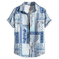 Summer Men's Social Casual Hawaiian Floral Short Sleeve | SAMAG