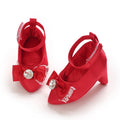 Baby Girls First Princess Heels Party Bow Soft Sole - View 9 | SAMAG