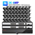KANTURE 32CH CCTV 4K Ultra HD NVR Security Camera System POE 8MP Ai Human Detection Outdoor Waterproof Night Vision Camera Kit
