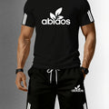 202 Men's Summer Sports Short Sleeve Set, Two - Piece Quick - Dry Breathable Mesh T - Shirt | SAMAG
