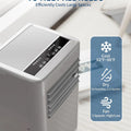 8,000 BTU Portable Stand Air Conditioner Cool/Dry/Fan Modes Fast Cooling Up to 350 Sq. Ft Drainage-free Cooling Quiet Sleep Mode