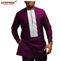 African Men Clothing Casual Tracksuit Dashiki Shirt | SAMAG