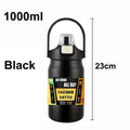 Outdoor Portable Thermos with Straw 304 Stainless Steel Thermal Mug Tumbler Cup Sports Vacuum Flasks Cold and Hot Water Bottle