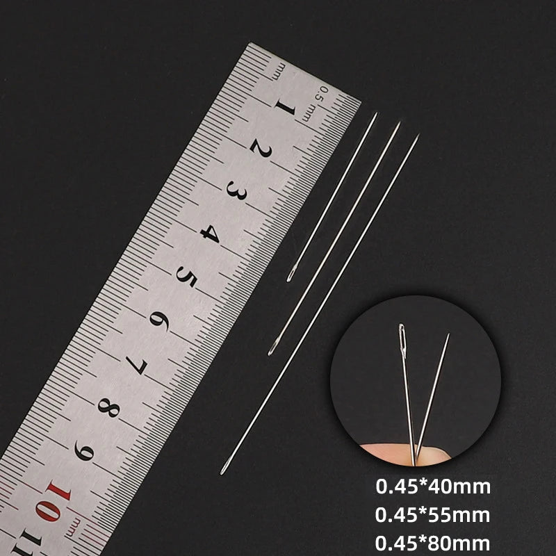 30pcs Metal Beading Needles For Beads Threading String Tambour/Jewelry Bracelet Necklace Making Pins Cord Tools Pins DIY Tool