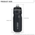 RIDERACE Bicycle Water Bottle Insulated Thermal 610ml Outdoor Sport Cycling Dual Layer Portable MTB Road Bike Cold Water Kettle