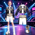 Kids Girl Kpop Stage Performance Costume Hip Hop Outfit - View 5 | SAMAG