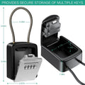Key Lock Box 4 Digit Combination Safe Waterproof Storage with Removable Chain Security Anti - theft - View 9 | SAMAG