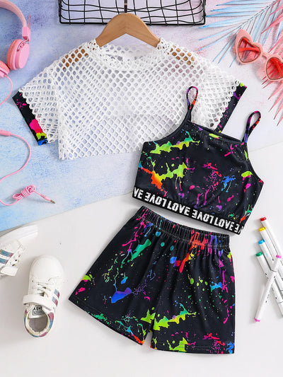 Summer Children's Fashion Refreshing Three - Piece Girls | SAMAG