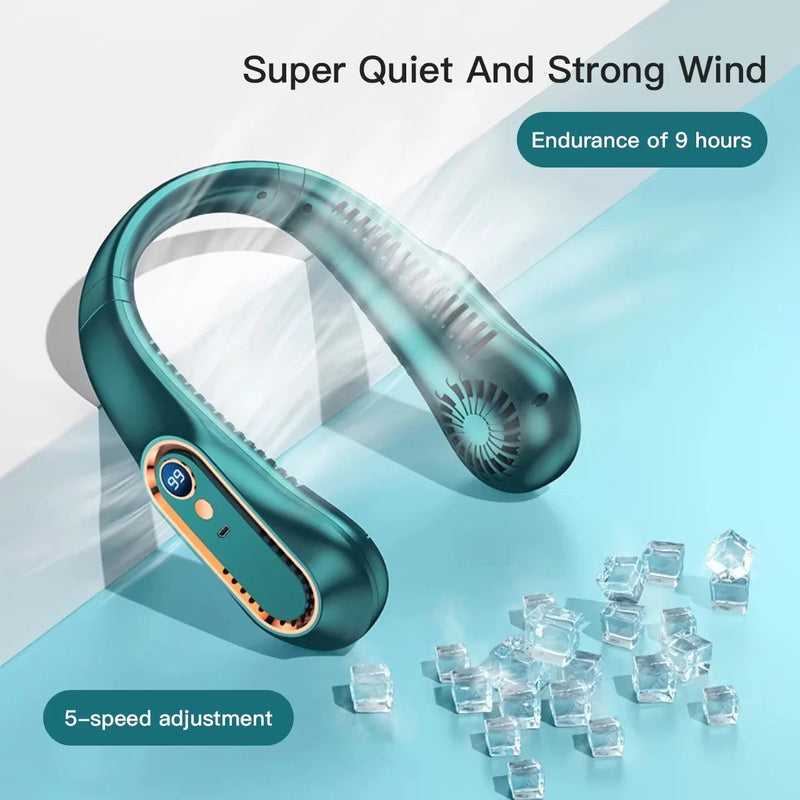 Lenovo Hanging Neck Fan USB Portable Small Bladeless Lazy Person Hanging Neck Charging Silent Cooling Air Conditioning Outdoor