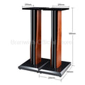 Painted Wooden Bookshelf Speaker Bracket HiFi Fever Professional Home Audio Amplifier Stand Surround Sound Box Floor Stand 1pair