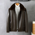 Autumn Winter New Men's Thickened Leather Jackets Fashion Solid Plush PU Leather Coats High Quality Men Warm Windbreaker Jackets