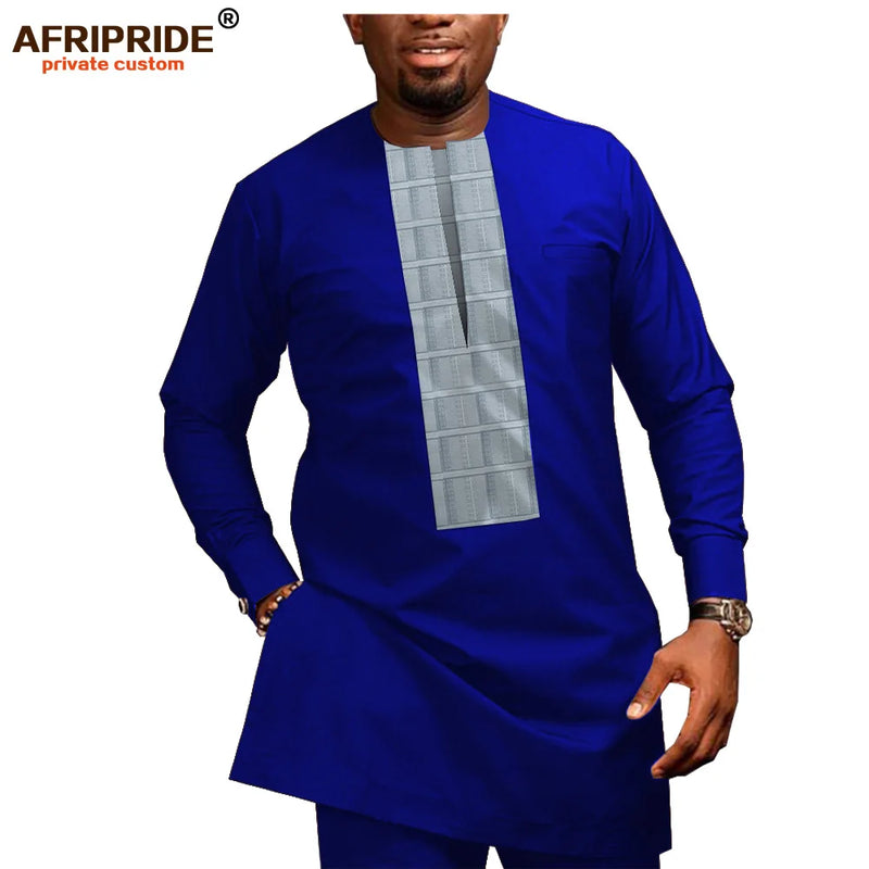 African Men Clothing Casual Tracksuit Dashiki Shirt | SAMAG