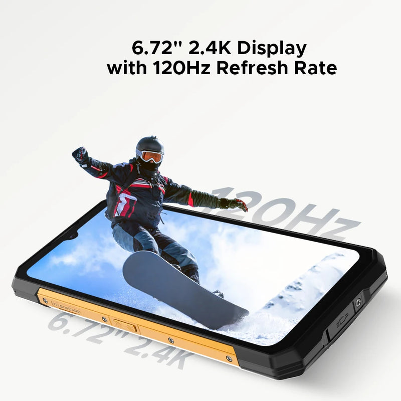 DOOGEE S200 X 5G 12GB 512GB Rugged Phone MTK Dimensity 7050 10100mAh 33W battery 6.72” FHD+120Hz IPS screen
